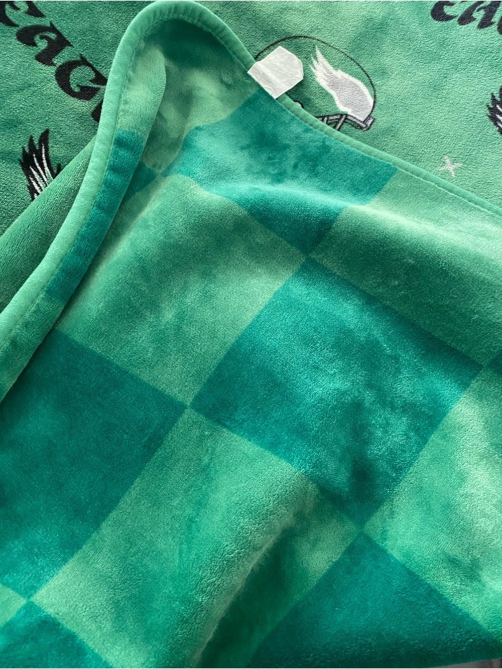 Green Eagles Plush Throw Blanket by - Picture 3 of 3